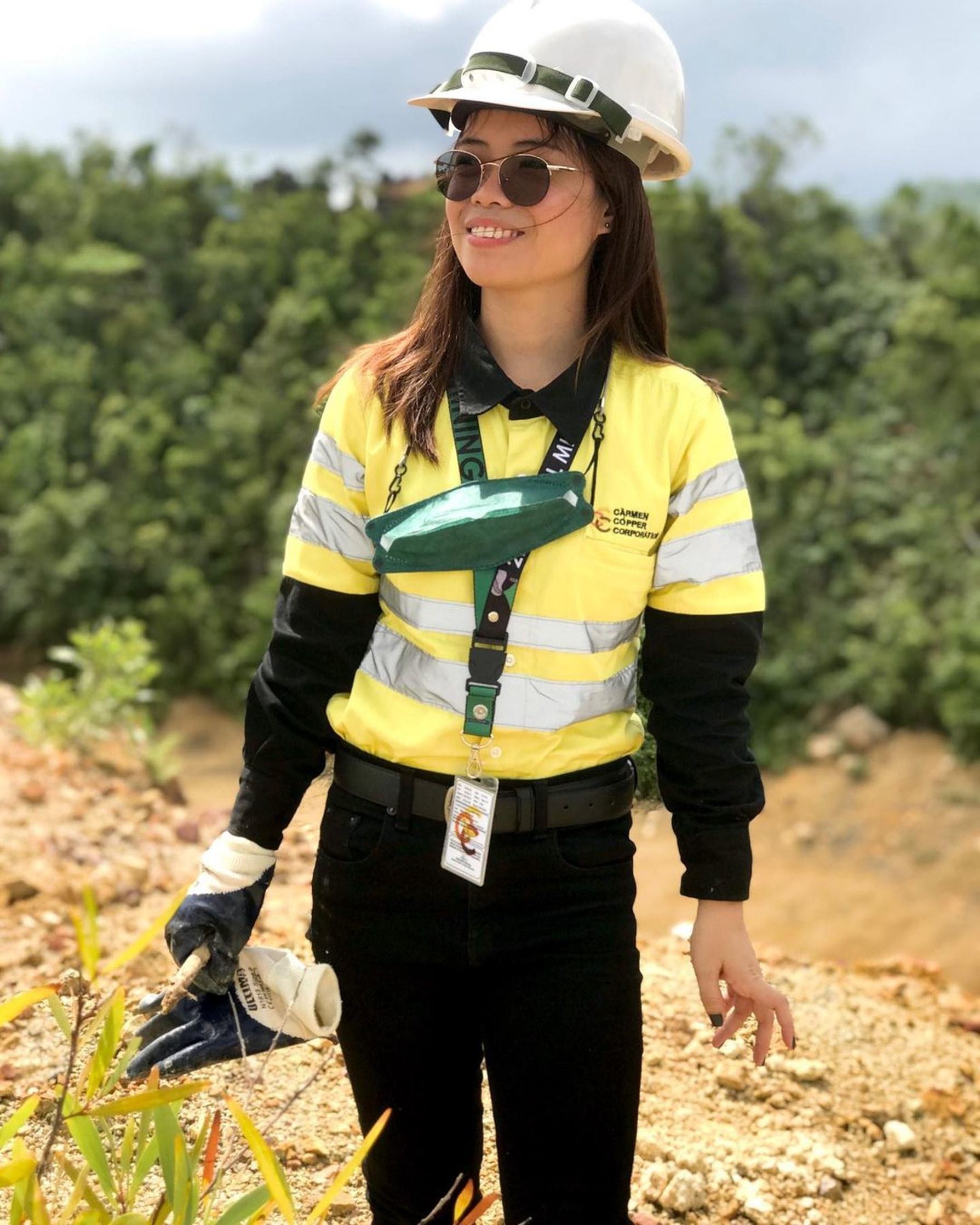 Filipino engineer at a project site in Cebu